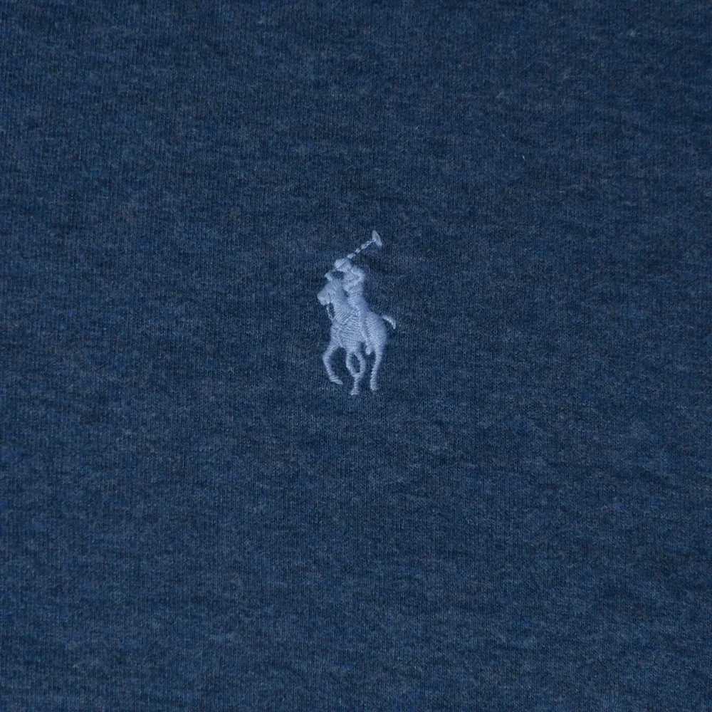 Polo Ralph Lauren Pullover Mens Large Blue Quarter Zip Long Sleeve Pony Preppy